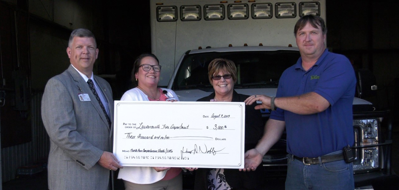 Laurel staff donating $3,000 to Lawrenceville Fire Station