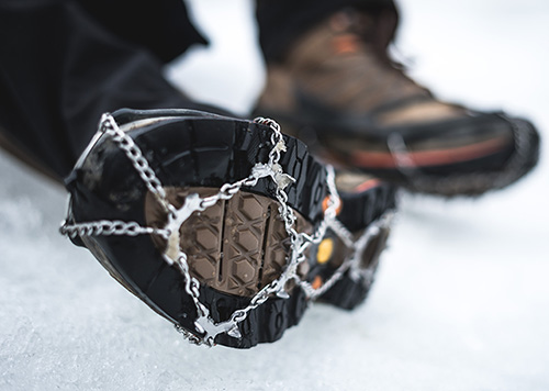 Ice Cleats on Snow Boots