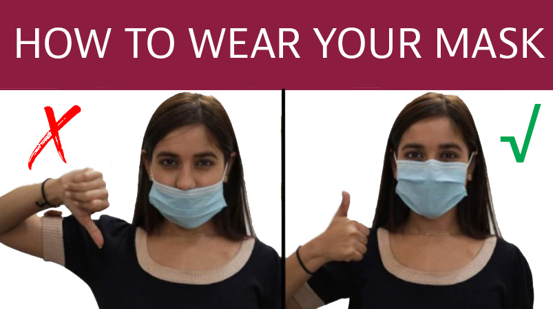 How to wear a mask properly