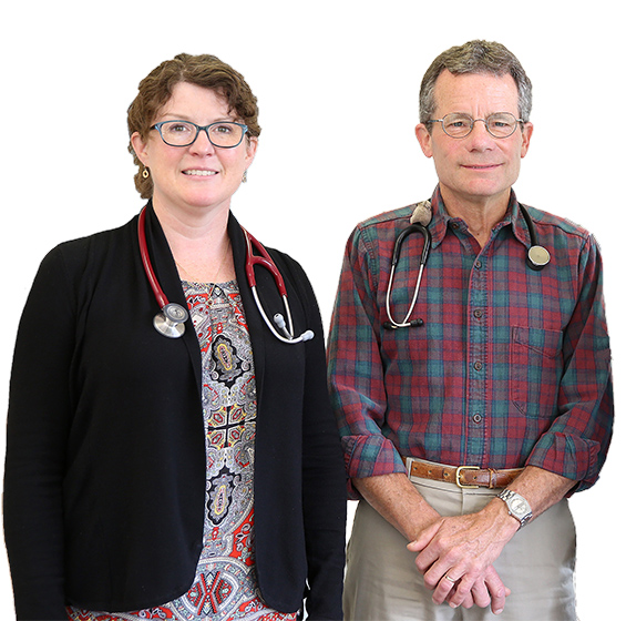 Dr. Barry Clark and Kate Abadi, PA-C, Doctor and Physician Assistant