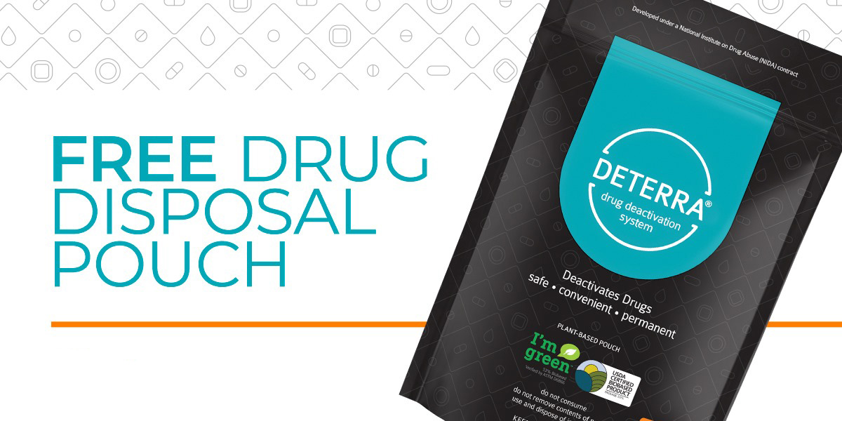 Free Deterra Drug Deactivation Kit Pouch - Available at the Laurel Health Centers