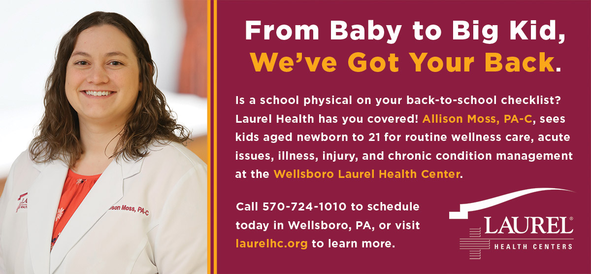 Allison Moss, PA-C, Treats Kids at the Wellsboro Laurel Health Center