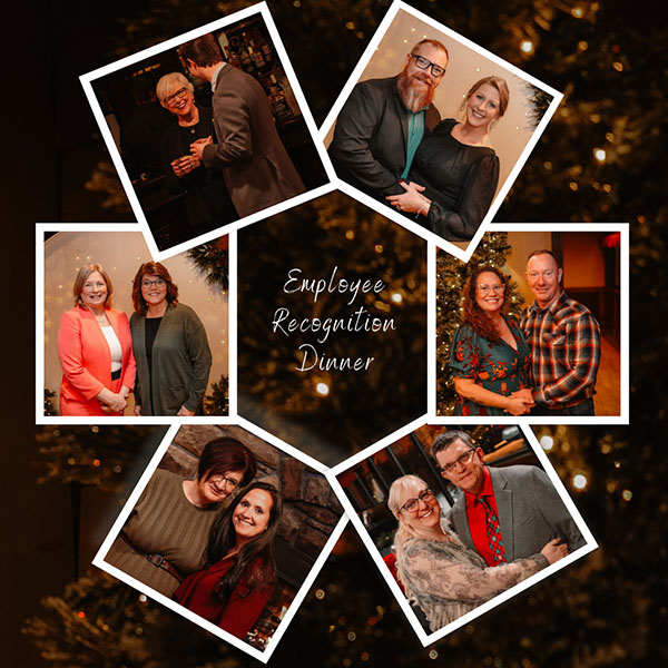 Laurel Health employees celebrating their milestone recognition with family, friends, and colleagues.