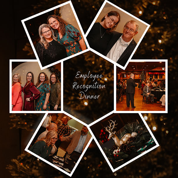 Laurel Health employees celebrating their milestone recognition with family, friends, and colleagues.